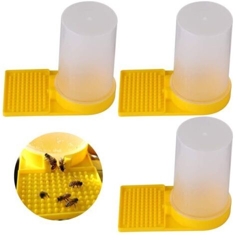 Pair Distributeur D'eau pour Abeilles, 3 Pièces Abeilles D'entrée Alimentation Plastique Entrée Nid Abeille Abeille Ruche Entrée Nourrisseur pour Abeilles Accessoire Outil Équipement d'Apiculture