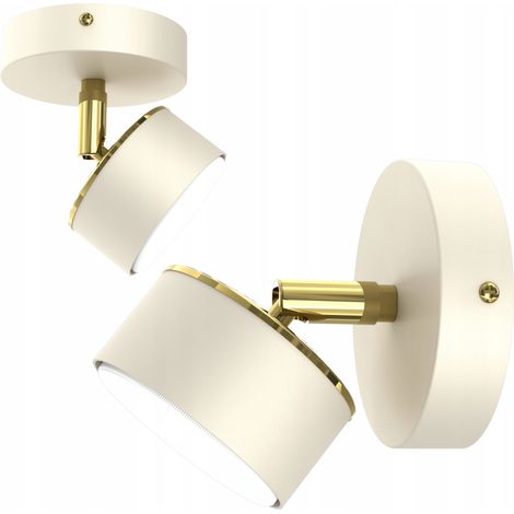 Wandleuchte, Deckenleuchte, ecru, BEIGE, GX53, Polnische Lampe (1/5)