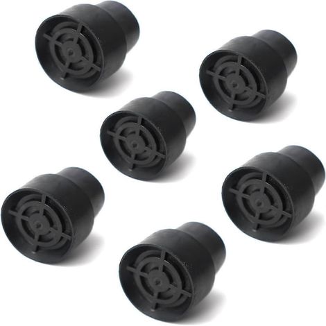 Patins de protection de sol à pointes pour mini-trampolines de rechange, noirs (lot de 4)