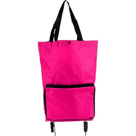 Sac À Roulettes - Sac De Courses Pliable - Sac De Rangement Textile - Grande Capacité - Pour Courses Épicerie Blanchisserie Pique-Nique - 1 Pièce (1/5)