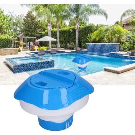 Distributeur de pastilles de chlore flottant télescopique de 20 cm (8 pouces) - Dispositif de dosage pour accessoires de piscine (1/5)