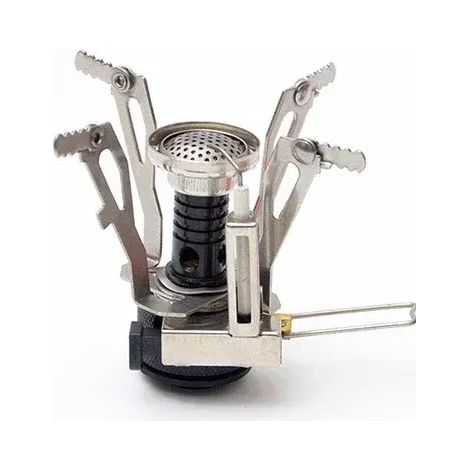 Réchaud à gaz portable mini pour le camping, la randonnée, l'alpinisme, les pique-niques et les barbecues. Fournitures de camping. Cuisinière à gaz portable. (1/5)