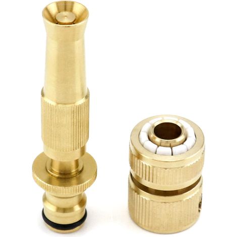 Kit di collegamento per rubinetto – Connettore rapido da 1/2" per tubo da giardino e ugelli – per lavaggio auto e irrigazione delle piante (1/5)