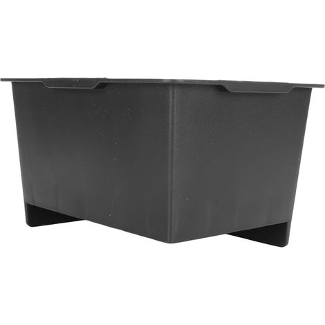 Lot de 4 rehausseurs de lit empilables en ABS antidérapant, pour lit, bureau, canapé, table, noir, 10 cm (4 pouces). (1/5)