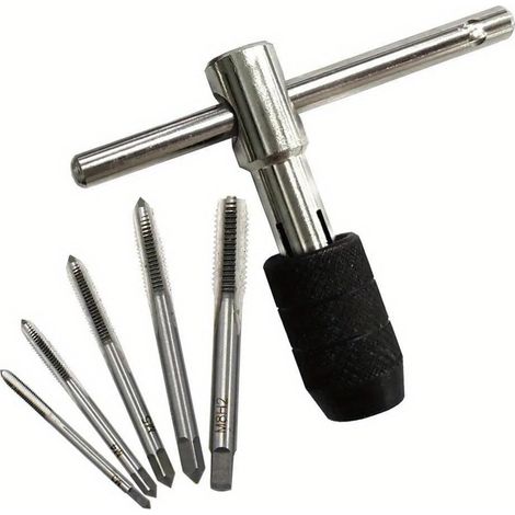 Porte-taraud réglable 6 pièces M6-M8, pour atelier mécanique (1/5)