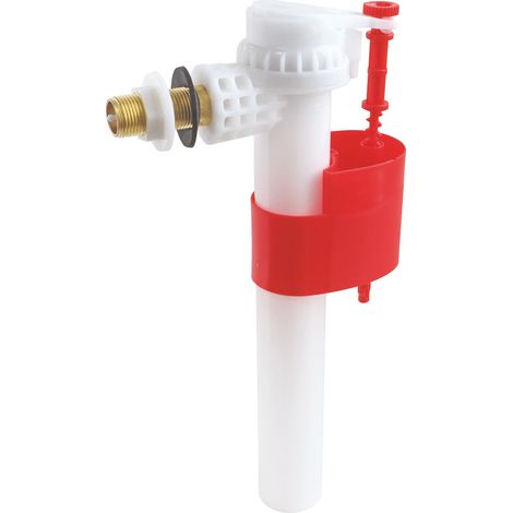 Somatherm For You – Robinet flotteur pour WC à alimentation latérale – Raccord laiton M12/17 (3/8") – Filtre anti-impureté intégré – Niveau d'eau ajustable 155 à 226 mm