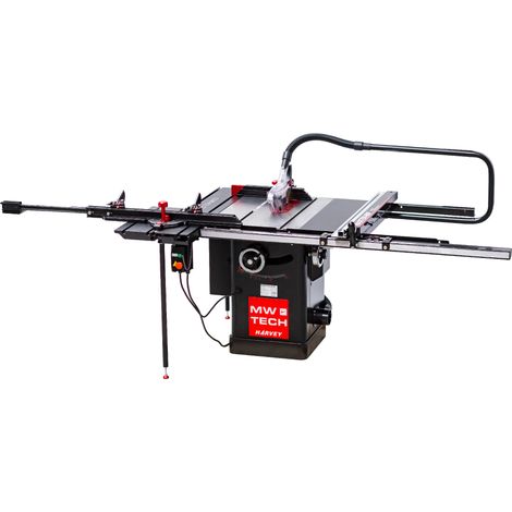Scie à format professionnelle avec chariot universel 1,5M diam. 250 mm 2,25kW 230V MW-Tech TZ3M36 + ATZS15 (1/5)