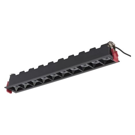Plafonnier encastré linéaire LED 40W 4000K Noir Nowodv