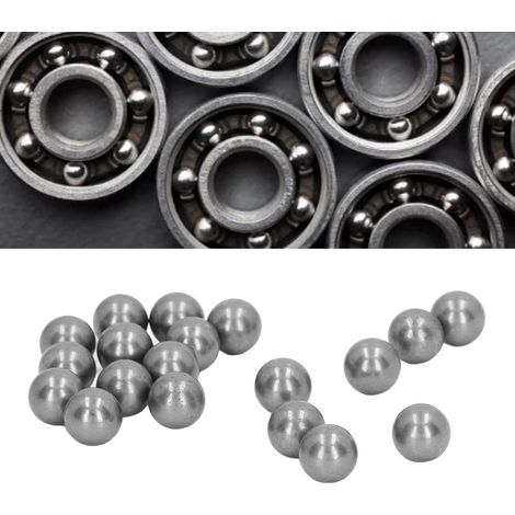 500 Kugeln aus Kohlenstoffstahl mit einem Durchmesser von 9,5 mm, kleine massive Stahlkugeln, Präzisionsstahlkugeln. (1/5)