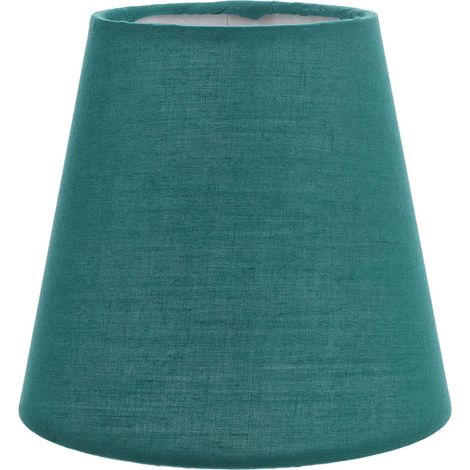 Abat-Jour Tissu Vert Suspendu pour Plafonnier et Lampe Sol Douille E14 (1/5)