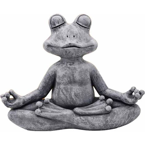 Statue Chien Méditation - Résine Extérieure - Pour Jardin Féerique ou Miniature - 1 Pièce (1/5)