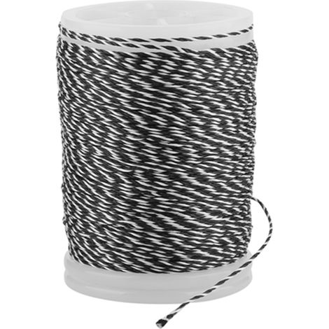 Fil de nylon haute résistance de 120 m pour corder les arcs et accessoires de tir à l'arc (noir et blanc) (1/5)