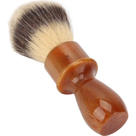 Brosse à raser homme, manche résine ergonomique, poils doux, pour salon maison, outil de toilettage visage, coffret 1 pièce (1/5)