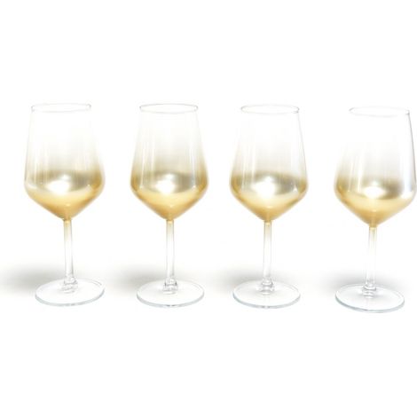 SET 4 CALICI VETRO AURUM ML 490