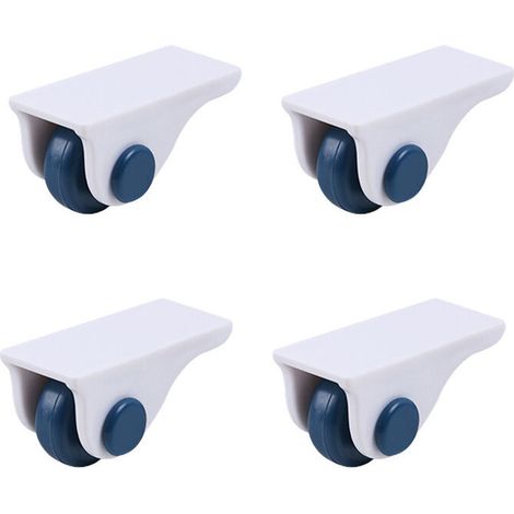 QAZQA 4pcs Roulettes auto-adhésives Rouleaux en Plastique pour Armoire Tiroir Boîte de Rangement Meubles Poulie Roulettes (1/4)