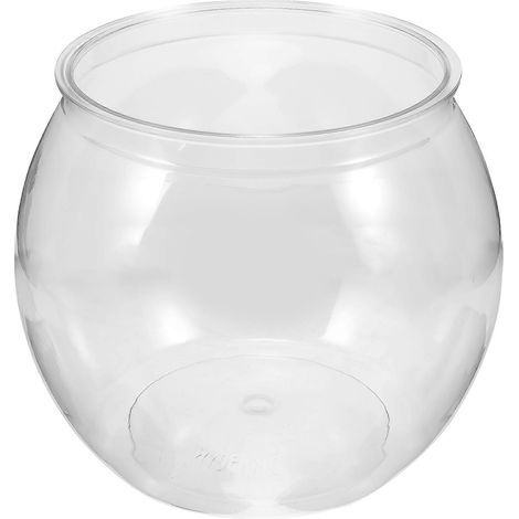 Aquarium en plastique transparent, petit bocal pour poissons betta et poissons rouges.-16.50X16.50X13.50CM-Transparent