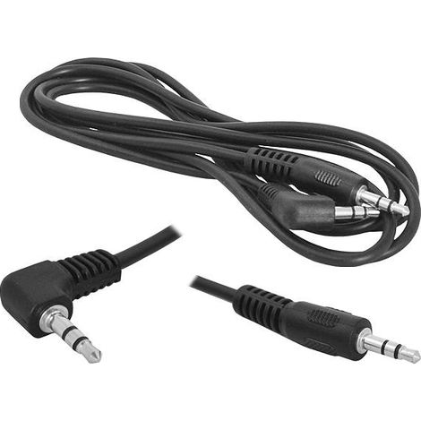 3,5-mm-Klinkenkabel, 3,5-mm-Winkelstecker, 3 m Stereokabel