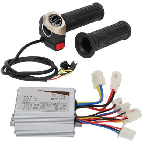 Contrôleur de Moteur Brushless 24V 500W avec Poignée Accélérateur et Affichage LCD - Kit Universel (1/5)