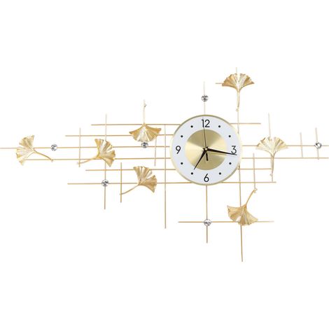 Dekorative Wanduhr aus Metall für Wohnzimmer, Schlafzimmer, Kindergarten oder Kunstatelier (1/5)