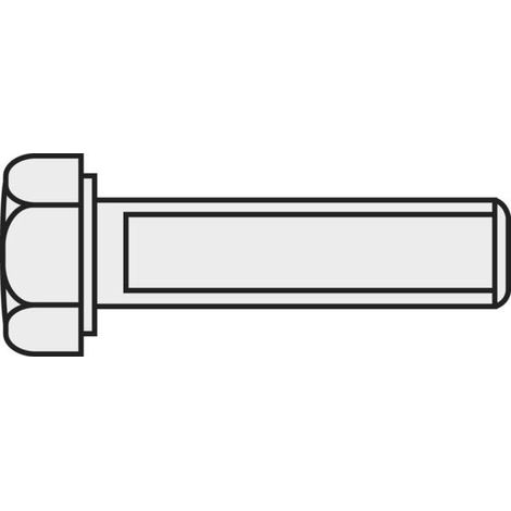 TOOLCRAFT 222524 Viti testa esagonale M3 10 mm Esagonale DIN 933 Ottone 10 pz.