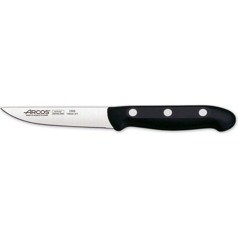 Cuchillo para verduras Arcos Maitre 150500 de acero inoxidable Nitrum y mango de polipropileno con hoja de 10.5 cm en blíster