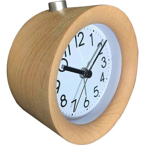 Réveil rond original, vous réveillant en douceur chaque matin avec une sonnerie agréable idéal pour les étudiants qui ont tendance à faire la grasse matinée type de réveil +1 (1/5)