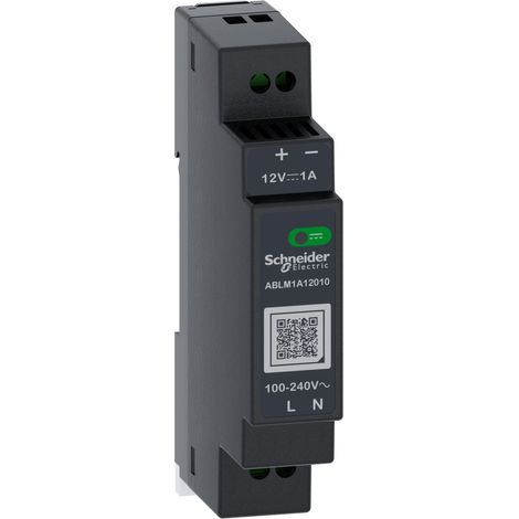 Modicon ABL - alimentation à découpage - 1,25A - 100à240Vca mono/biphasé - 12Vcc - ABLM1A12010