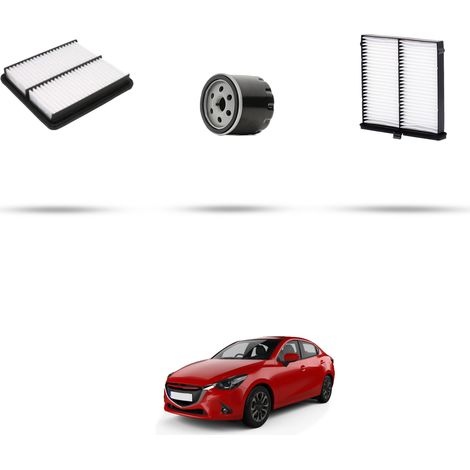 Kit tagliando 3 filtri compatibile con Mazda 2 (DL) Skyactiv-G 115 85kw Dal 2015 (1/5)