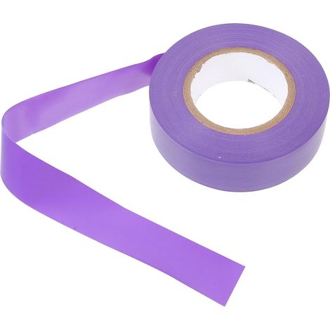 Cinta de Aislar Eléctrica Autoadhesiva Morada Pvc, Resistente al (1/5)