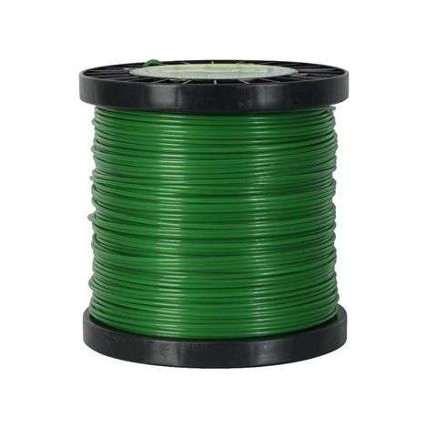 Ribiland – Fil rond pour débroussailleuse nylon haute densité 3 mm – Longueur 120 m – Résistance à l'abrasion pour usage intensif (1/3)