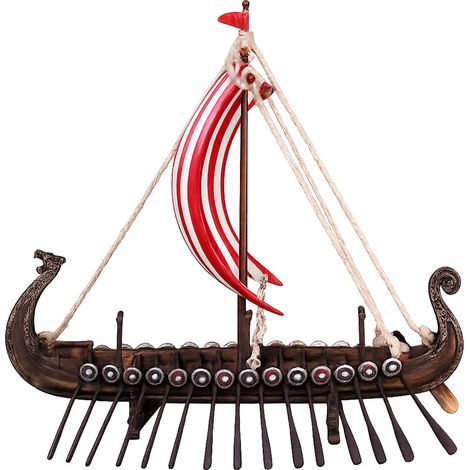 Chevalier Viking à Cheval Figurine aspect bronze 26 cm (1/2)