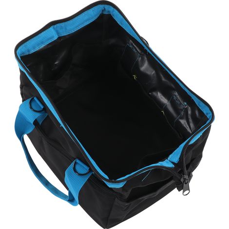 Sacoche à outils grande ouverture 14 pouces en toile Oxford imperméable, capacité XXL pour clés et tournevis (1/5)