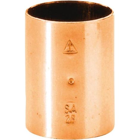 manchon à souder en cuivre - femelle / femelle - diamètre 12 mm - sachet de 10 (1/2)