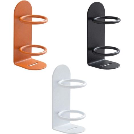 Support pour brosse à dents électrique OUNONA en fer , fixation sans clous et ensemble de 3 pièces u