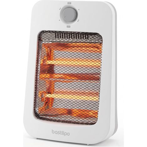 Radiateur Infrarouge à Quartz, Blanc, sur Pied, Intérieur, Courant Alternatif, 12 x 22 x 35 cm (1/5)