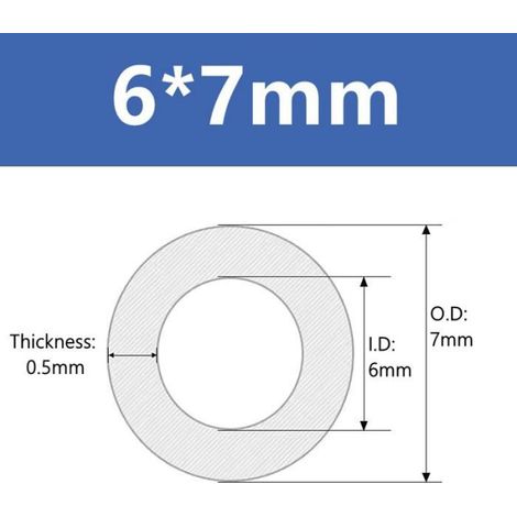 Tuyau En Silicone - Diamètre Intérieur 6 mm - Diamètre Extérieur 7 mm - Longueur 5 Mètres - Résistant À La Température - Pour Usage Alimentaire
