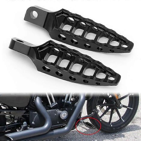 CNC-gefräste Motorrad-Fußrasten, Fußrasten vorne und hinten für Harley Touring Sportster XL 883 1200 Dyna Softail (1/5)