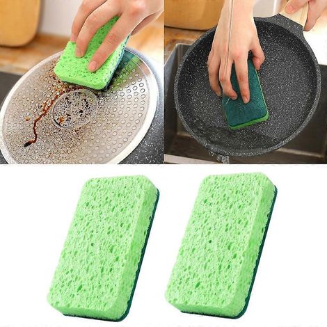 Éponges de cuisine pour la vaisselle, éponges de nettoyage ménager longue durée (1/4)
