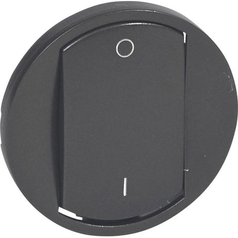 Enjoliveur Céliane doigt large pour interrupteur bipolaire finition graphite (067921)
