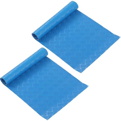 2 Tapis de protection caoutchouc pour marches d'échelle de piscine, lot de 2, 60x24x0,1 cm, revêtement antidérapant pour escalier, coussin de sol robuste (1/5)