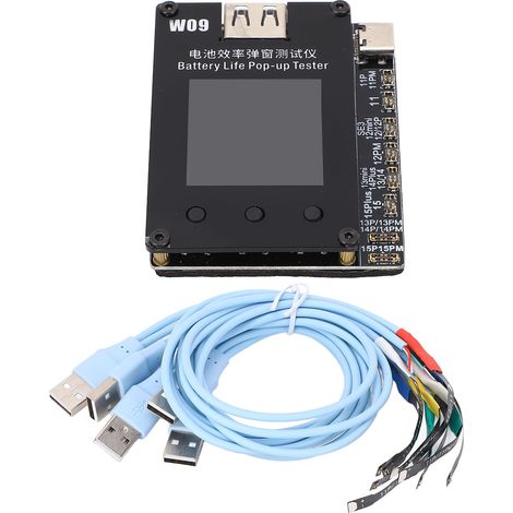 Testeur d'efficacité de la batterie, écran LCD, connexion USB, outil de réparation de fenêtre contextuelle pour téléphone série 11-15