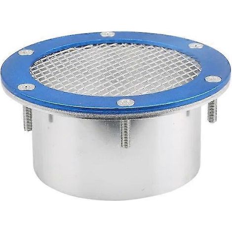 Universeller Auto-Lüftungsgitter-Staubluftkanal-Lufteinlass-Stoßstangen-Lüftungsschlitz-Lufteinlass-Kaltluftfilter aus Aluminiumlegierung, blau, rot, silber – blau (1/4)