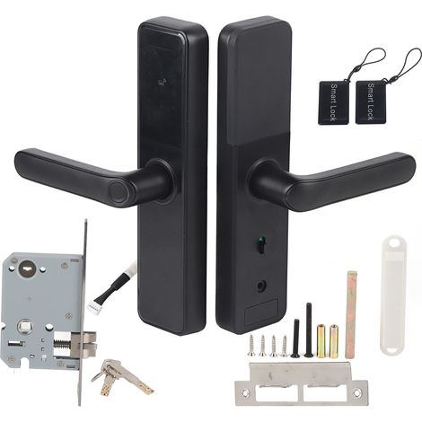 Serrure de porte électronique intelligente Wifi, mot de passe par empreinte digitale, carte IC, clés mécaniques, déverrouillage pour Tuya (1/5)