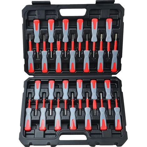 Kit d'outils de sertissage terminal, compatibilité polyvalente, design gain de temps, Ensemble de 26 pièces (1/2)
