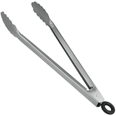 METALTEX PINCE DE BARBECUE EN ACIER INOXYDABLE AVEC MÉCANISME DE VERROUILLAGE ARGENTÉ 30 CM