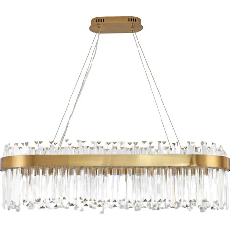 Lux - Lampadario in cristallo oblungo 100 cm (1/5)