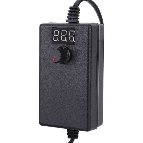 3-12V 2A Wasserpumpen-Bohrmotor mit Display, einstellbarem Netzteil und 24W Drehzahlregler (EU-Stecker) (1/5)