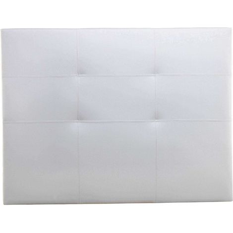 Cabecero de cama Tokio tapizado en polipiel  Blanco - Cama de 105