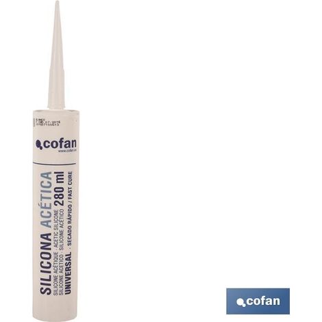 Silicona Acetica Universal 280ml Gris