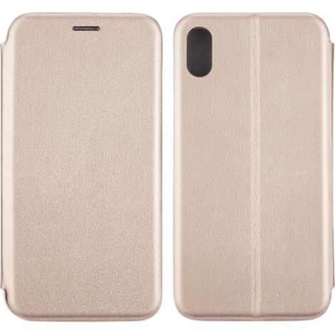 Étui magnétique Beline Book pour iPhone Xs Max, or rose